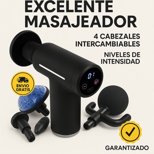 PISTOLA DE MASAJES PORTATIL